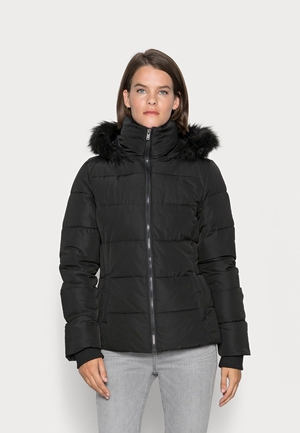 Vestes Anna Field SHORT PUFFER WITH HOOD Noir Femme | NVI-6649525